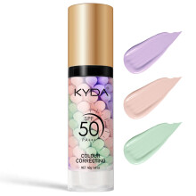 KYDA Color Correcting Face Primer, SPF 50 PA+++, Moisturizing Makeup Primer, One Step Brightening Primer to Even Skin Tone, Oil Control Skin Corr