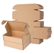 Corrugated Cardboard Shipping Boxes, 18114cm Royal Mail Small Parcel PiP Postal Boxes, Brown Mailing Boxes for Business, Posting, Storing or Gi