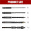 10-Piece Multi-Material Drill Bit Set with Hex Shank Extension Bars and Socket Adapter 8