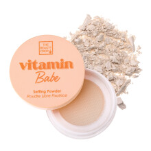 The Beauty Crop Vitamin Babe Setting Powder - Talc-Free Loose Powder for Flawless Finish - Fair Shade - 0.35 oz