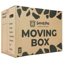 SAFARIPAK - 15 Pack Strong Large Reusable Cardboard Storage Packing Moving House Boxes 52cm x 30cm x 30cm with Carry Handles and Room List Checkb