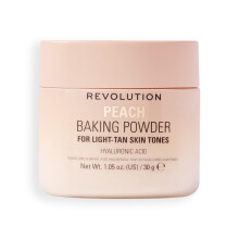 Revolution Loose Baking Powder, Makeup Setting Powder for a Luminous Finish, Absorbs Shine & Excess Oils, Vegan & Cruelty-Free, 30g, Peach