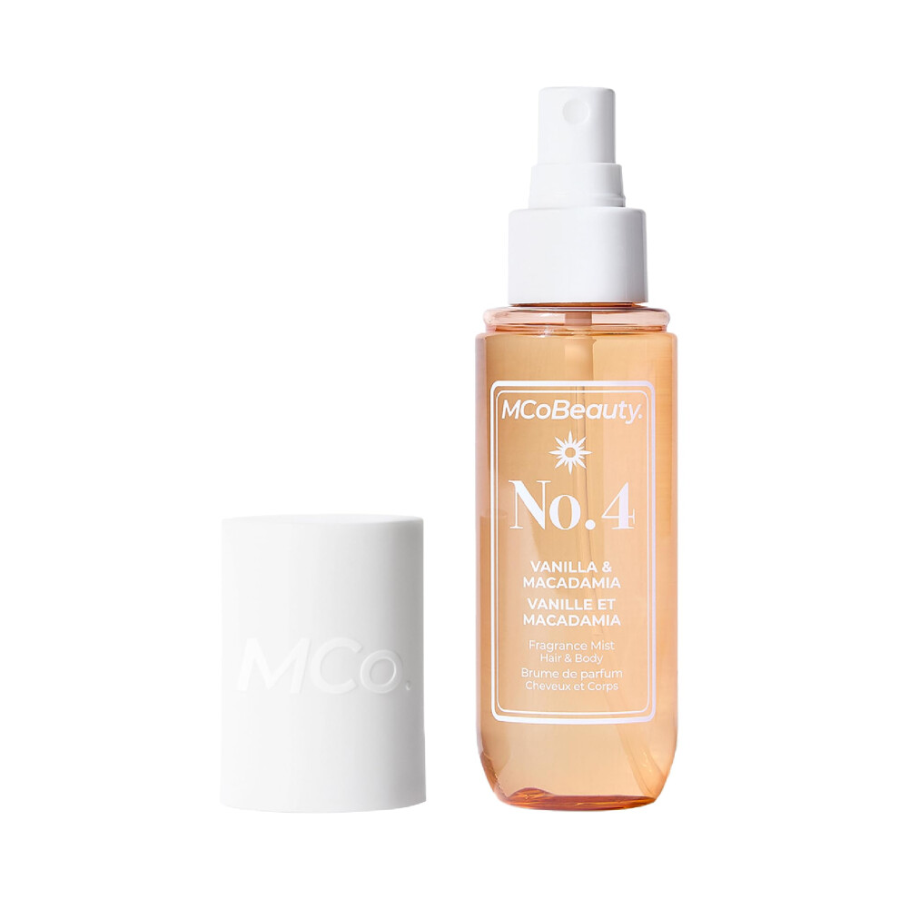 Light Mcobeauty - Fragrance Mist No.4 - Body And Hair Spray - Vanilla And Macadamia - Sweet Scent Perfume Body Mist, Fragrance For Women - 90Ml B