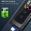 Non-Contact Alcohol with LED Display Screen Memory Function 50 Groups Data Storage for Personal Black 6