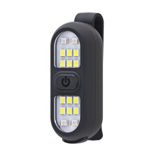 Aufsteckbare, wiederaufladbare LED-Taschenlampe mit Freisprechfunktion für nächtliche Spaziergänge mit dem Hund