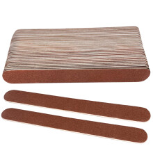 24 Pack Wooden Nail Files 7 Inch DoubleSided Emery Boards for Natural Nails Salon and Home