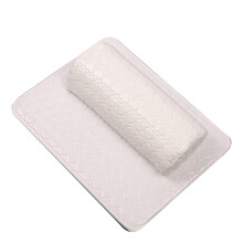 Nail Arm Rest PU Leather Cushion White Manicure Hand Rest Pad Comfortable Waterproof Support
