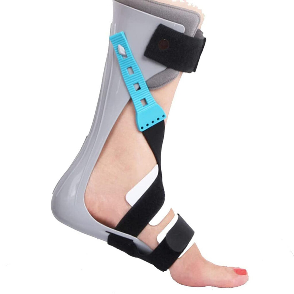 Adjustable Foot Drop Brace AFO Support for Stroke Recovery Right Side Orthotic Splint L Size