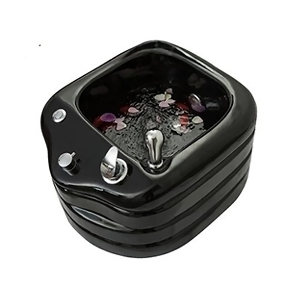 Acrylic Foot Spa with Heat Therapy, Whirlpool Bubbles and Deep Basin Pedicure Foot Massager