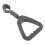 Bus Grab Handle Gray Triangle Shape Replacement for School Bus with Secure Grip and Quick Installation 1