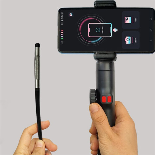 Two-Way 360  Rotating Borescope, 1080P Camera, Endoscope with Light, 6mm Waterproof Probe, Endoscope with Phone 1