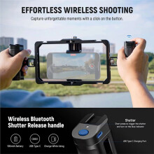Universal Phone Cage Video Rig with  Shutter Side Handle Grips for  17 15 Pro Max 15 Pro  S24 Ultra
