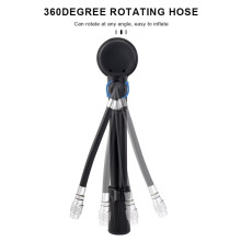 Riderace Bike Shock Pump 300PSI Pressure with Gauge Bicycle Schrader Presta Cycling Front Fork Rotatable Hose