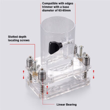 Woodworking Hole Drilling Guide for Wood Door Grooving - Multifunctional Hinge Holes Punching Locator