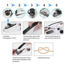 Handheld Sewing Machine,Portable Electric Sewing Machines for Beginners with Two Speeds and Complete Accessories