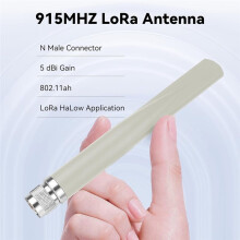 868MHz 915MHz LoRa-Antenne 5dBi Versterking Omnidirectioneel voor Buiten met N-Male Connector 915MHz 802.11ah Langeafstandsantenne