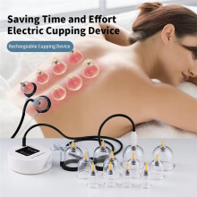 12Pcs Massage Vacuum Cupping Therapy Set Physiotherapy Healthy Whole Body Massage Tool Tube Jars