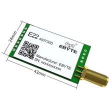 EBYTE E22-400T30D LoRa Module 433MHz LoRa Rf Transceiver Module 30dBm 1W 10km Long Range UART DIP Serial Port Module