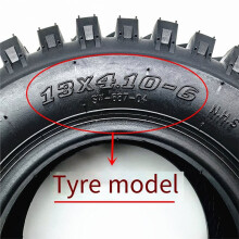 13x4.10-6 Tubeless Off-Road Tires Thickened Treads for Snowplows, ATV , Lawnmowers, and Sightseeing Vehicles 150mm