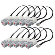 10Pcs for WeDo Medium Motors Parts Fit for 45300 WeDo 2.0 Core Bricks Set Motor 21980 45303 Electronics Mindstorms Toys
