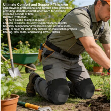 Pads for Men & Women with Built-in Gel Cushioning & Heavy Duty Outer Shell - for Construction Work, Gardening, Roofing