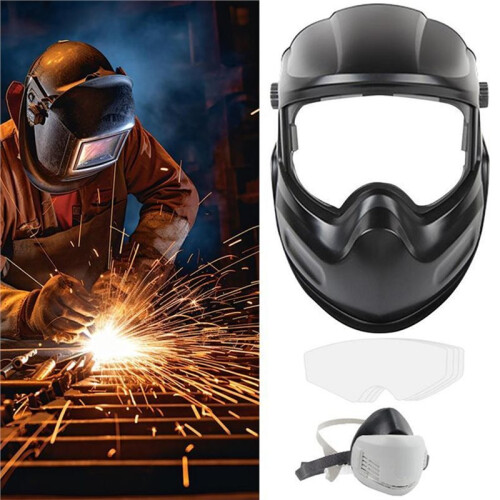 Welding Helmet with Large Viewing Area for ARC Pipeline Stick Grinding Cutting 1