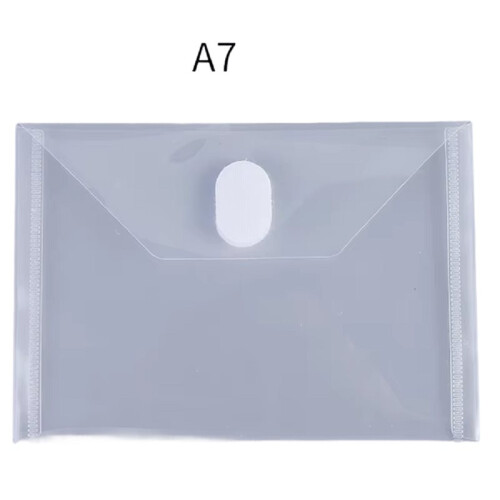 30pcs/Lot Transparent Envelope Plastic File Bag Document Filing Storage Bag Student Large Capacity Contract Office A7 2