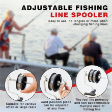 3 Pcs Fishing Spoolers Table Mounted Reel Spooler Adjustable Fishing Holder Winder Spooling Station
