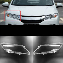 1Pair Car Headlight Cover Transparent Lampshade Headlight Shell Lens for  City 2015-2018