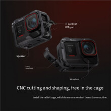 TELESIN Aluminum Alloy Frame Protective Case Rabbit Cage Set for Ace Pro/Pro 2, Enhanced Metal Rabbit Cage, 1pc