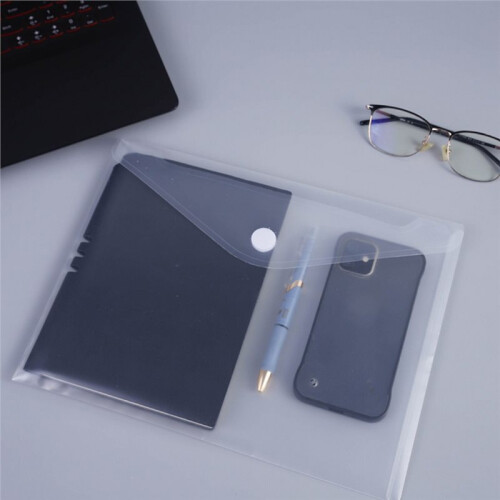 Transparent A5 Plastic Envelope File Bag - 30pcs Large Capacity 2