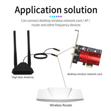 WiFi Antenna RP-SMA Male Connector Dual Band 2.4GHz 5GHz for AX210 AX200 PCI-E WiFi Network Card Adapter Wireless Router
