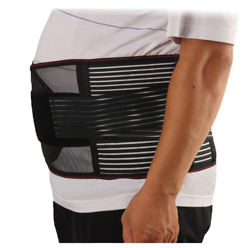 4XL 5XL Back Support Belt for Men and Women, Breathable Mesh Lumbar Brace for Pain Relief and Fitness