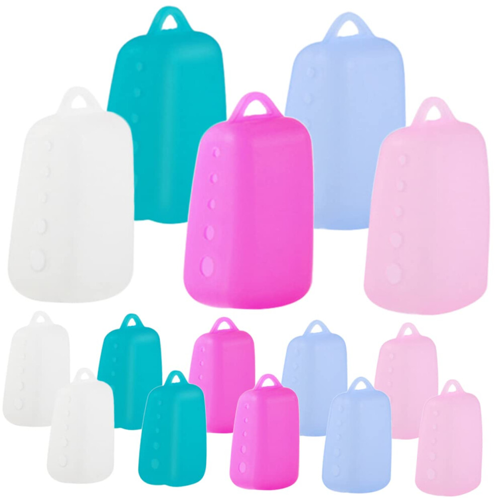 15pcs Electric Toothbrush Head Covers Silicone Travel Caps with Secure Brush Protection