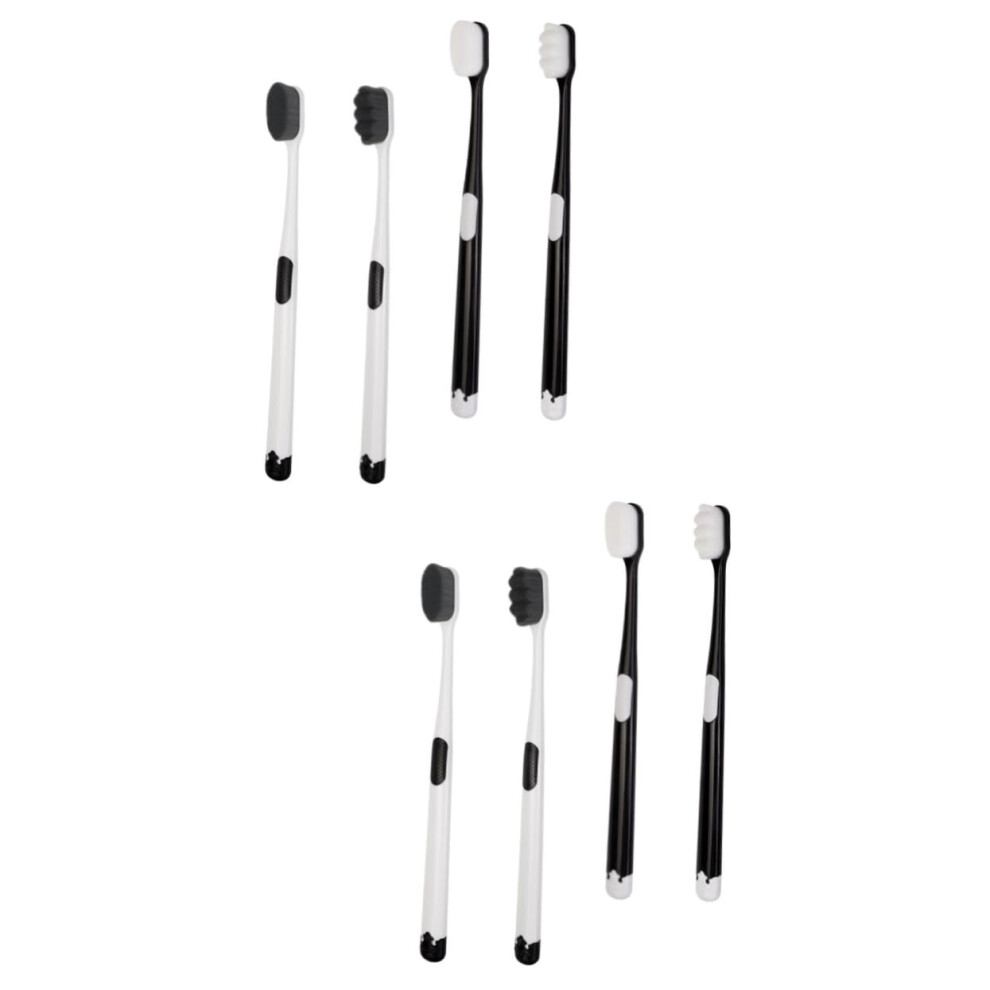 White 8Pcs Extra Soft Toothbrush For Sensitive Gums And Pregnancy Oral Care With Ultra Soft Bristles