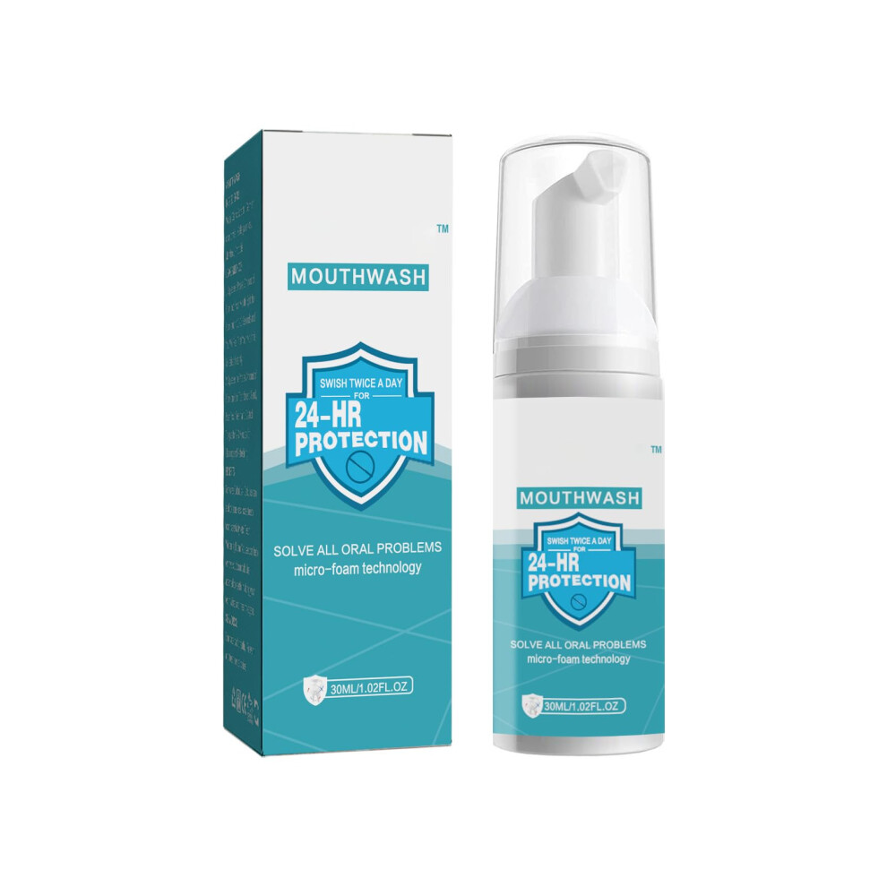 Teeth Whitening Mousse Foaming Toothpaste 30ml â Advanced Microfoam Cleaning, Fresh Breath Boost