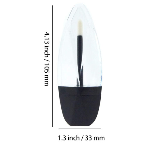 10Pcs 7ml Empty Lip Gloss Tubes with Brush Applicator, Maple Leaf Shape, LeakProof Black Cap 1