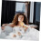 Bath Brush and Back Scrubber with Soft Exfoliating Bristles, Antislip Handle, Hanging String for Shower Massage 5