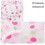 Shower Cap Women Reusable Waterproof Bath Shower Cap 6 Pack Set 5
