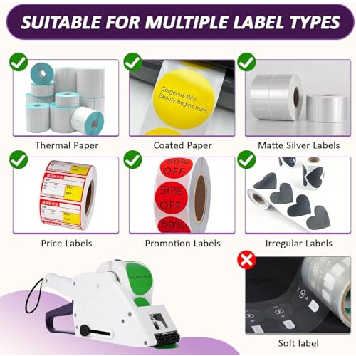 Label Applicator and Manual Label Dispenser for Round and Square Labels, 2060mm Width, Fast Use 2