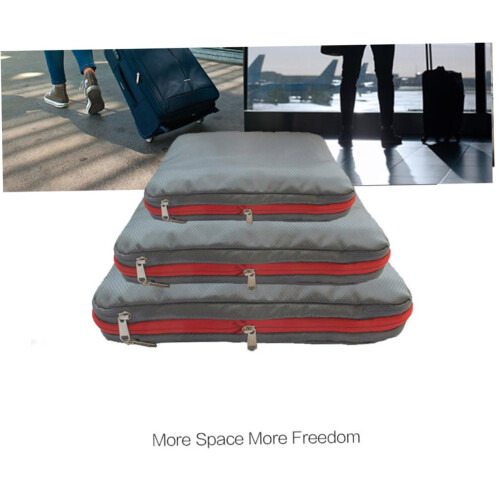 Compression Packing Cubes Set, Waterproof DoubleLayer Seal, SpaceSaving Travel Bags for Clothes 2