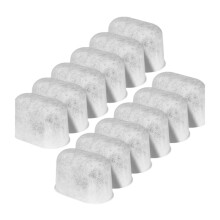 12-Pack Charcoal Water Filters for BWF100 Machines,for Espresso Machine Water Filter Replacement