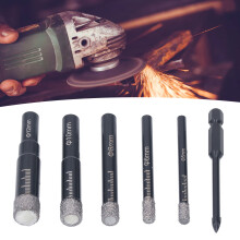 6Pcs Diamond Hole Saw Drill Bits - Universal 5-12mm Sizes for Tile & Glass