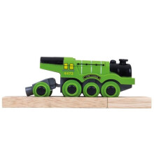 Scotsman Locomotive BigJigs Toys - Modelo motorizado - Garagem - Estação - Aeroporto - Porto - Casa - Edifício