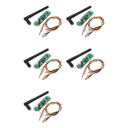 5X 2.4G DMX Wireless Controller DMX512 Transmitter Receiver 2 in 1 PCB Module with Antenna for Built-in DIY Stage Light