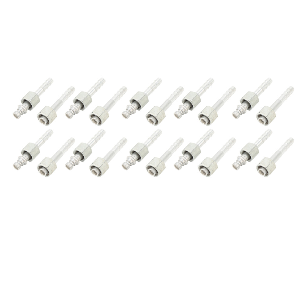 20 Pcs 3/8In Aluminium Barb Fitting Elbow Nut 180 Degree Air Conditioner Pipe Adapter 7901389854129