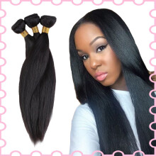 Brazilian Remy Human Hair Bundles 14 Inch Double Weft Natural Black 7A Grade Silky Straight Extensions for Women