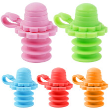 5 Pcs Silicone Bottle Spout with Spill Proof Design, Soft Sippy Cap for Kids and Adults, Easy Clean
