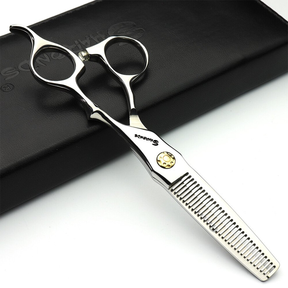 Hairdressing Scissors 6 Inch 440C Stainless Steel Professional Thinning Scissors with Ergonomic Grip