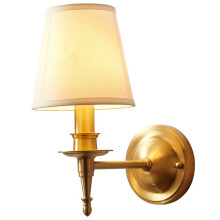 E14 Linen Lampshade Wall Lamps Nordic Hotel Room Bedside Wall Lights Home Decor Living Room Bedroom Lamp